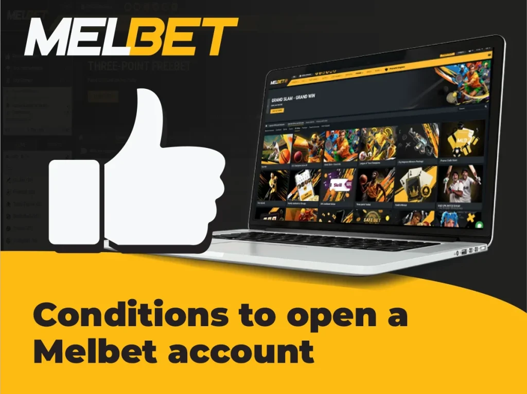 General conditions for creating a Melbet account